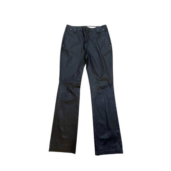 Strenesse Runway 2006 Waxed Cotton Twill Pants Brown Size 8 - Picture 4 of 12